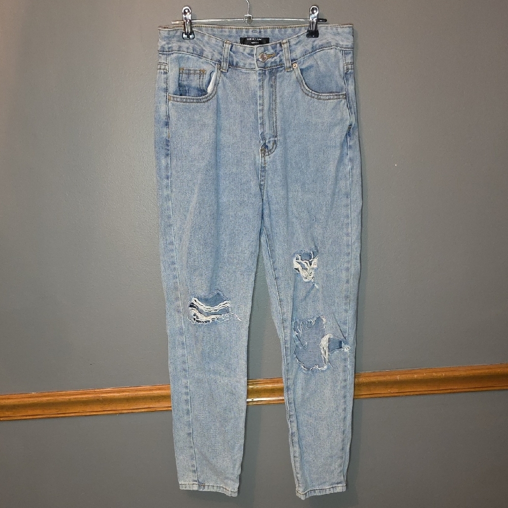 SHEIN Light Blue Denim Jeans